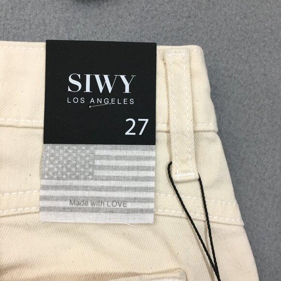NWT Siwy Jean Womens Straight Leg Size 27 Lynn Milkshake Mid Rise Stretch   New - Picture 11 of 16